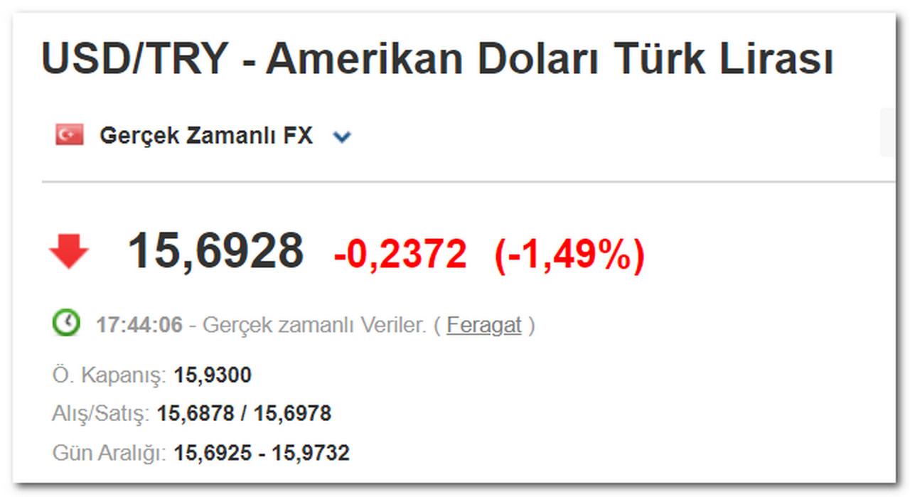 Süper Bono’nun dedikodusu bile doları vurdu! 15.700’ün de altına geriledi