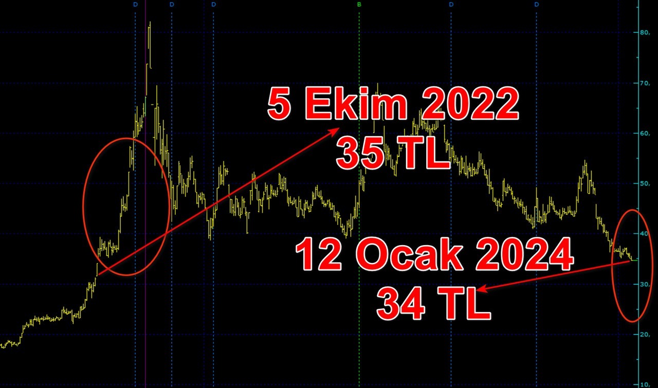 Sasa hissesi yatırımcısını batırdı! 2022 yılı fiyatına geriledi!