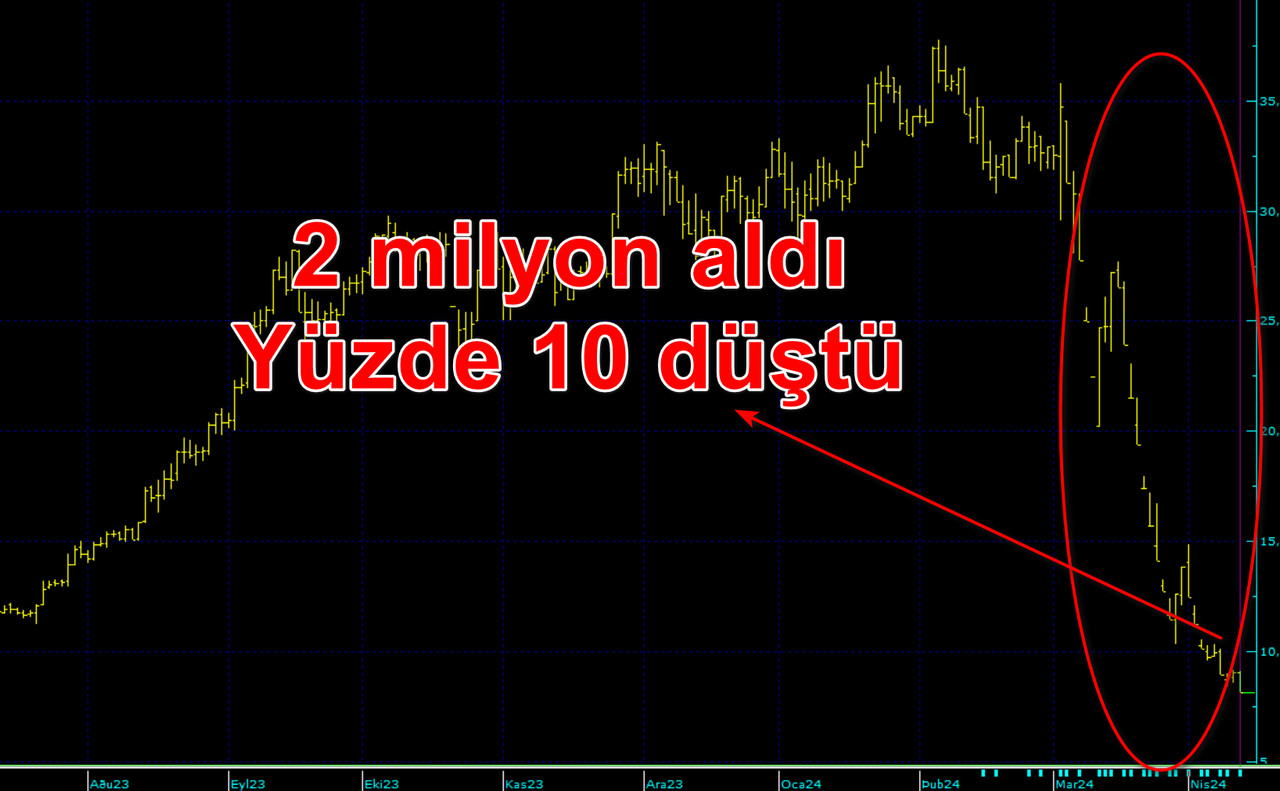 Patronun 2 milyon lot aldığı hisse taban oldu!